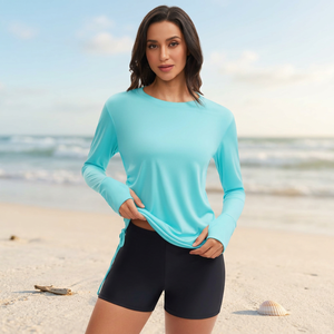 Rashguard de compression à manches longues pour femme, en polyester, séchage rapide, pour entraînement BJJ Jiu Jitsu, personnalisé en usine - Product Image 1