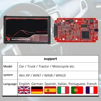 [Envío desde EE. UU.] Programador de ECU Kess V2 V5.017 Online 2.80 EU Rojo con Kit de Ajuste OBD2 y Herramientas KTAG V7.020 Compatible con Autos y Camiones