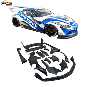 A90 <span class=keywords><strong>Toyota</strong></span> Supra MK5 A91ดัดแปลงสไตล์กระต่ายจรวดไฟเบอร์กลาสหรือชุดตัวถังกว้างสไตล์ LB กระโปรงหน้าด้านข้างสปอยเลอร์หลัง - Product Image 1