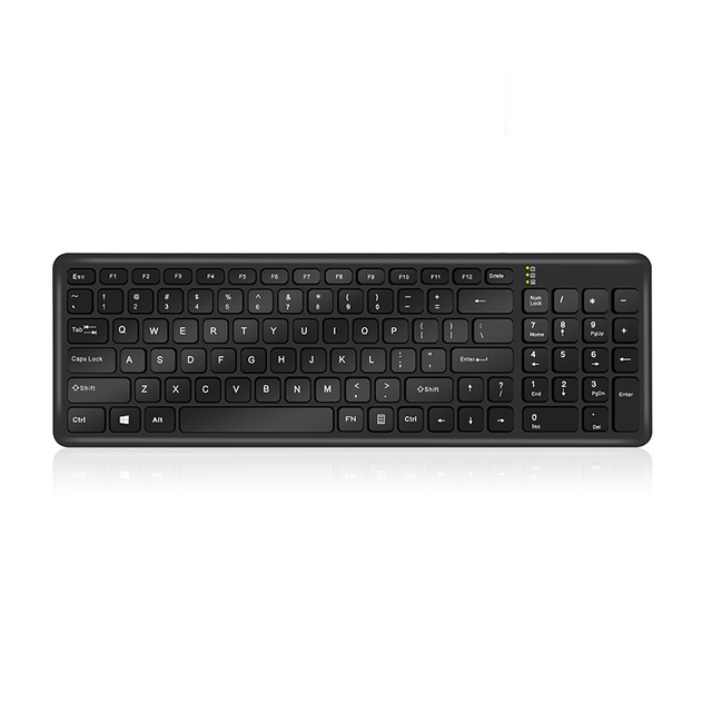 Ultra Slim Computer Keyboard 96 Keys Chocolate Keys Wireless Home Office USB Keyboard Gaming for Laptop