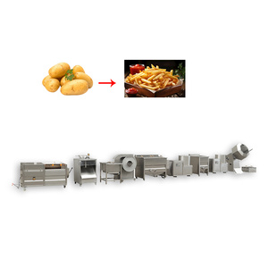 Semi-Automatic 50kg/H <b>Mini</b> Capacity Potato Chips Production Line Electric with <b>Fryer</b> and Dehydrator - Product Image 2