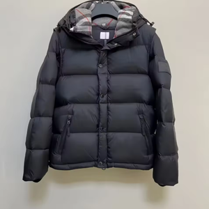 Veste d'hiver en duvet de haute qualité, veste d'extérieur en duvet, manches amovibles et capuche assortie, veste matelassée à capuche - Product Image 4