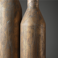 Vase à vin en résine rétro industriel, vase de table décoratif antique haut, vase à fleurs en polyrésine pour la décoration de la maison