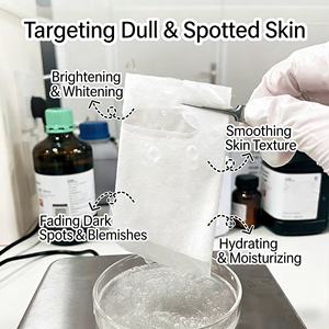 Masque facial en feuille OEM anti-inflammatoire éclaircissant et hydratant à la Glycyrrhiza Glabra pour peaux sèches - Product Image 2