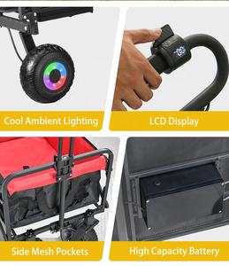 समुद्र तट ट्रॉली शॉपिंग के लिए 2000/5000 माह बैटरी जाल संरचना के साथ ओम इलेक्ट्रिक कैमपर कार्ट कार्ट कार - Product Image 3