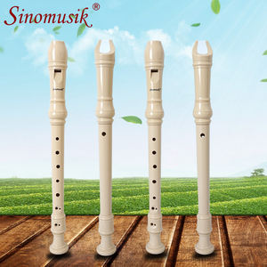 <span class=keywords><strong>Flauta</strong></span> Dulce Soprano de 8 Orificios, Color Marfil, Marca Personalizada, Fabricada en ABS, Estilo Alemán o Barroco, Instrumento Musical Educativo - Product Image 2