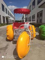 Tricycle aquatique à pédales à grandes roues en acier inoxydable de qualité supérieure pour entreprises manufacturières