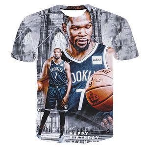 Envío Gratuito, Camiseta Deportiva Personalizada al por Mayor de <span class=keywords><strong>Kevin</strong></span> <span class=keywords><strong>Durant</strong></span>, Camiseta de los Nets Número 7 KD, Camiseta de Punto Informal para Hombre - Product Image 6