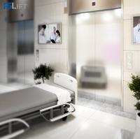 Ascenseur hospitalier à entraînement AC en acier inoxydable pour passagers