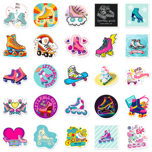 50 ชิ้นอินเทรนด์สไตล์ถนนกีฬาเย็นสเก็ตรูปลอกสเก็ตโรลเลอร์สติกเกอร์ - Product Image 5