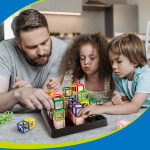 Nouveau <span class=keywords><strong>jeu</strong></span> <span class=keywords><strong>de</strong></span> société éducatif scientifique et mathématique pour enfants <span class=keywords><strong>de</strong></span> 7 à 14 ans, labyrinthe laser musical empilable, interaction parent-enfant, assemblage DIY, puzzle - Product Image 2