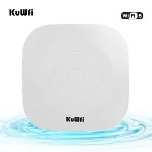 Ponto de acesso wi-fi para uso doméstico, wi-fi KuWFi sem fio ap 1800 Mbps banda dupla 48V POE, ponto de acesso wi-fi para montagem no teto interno