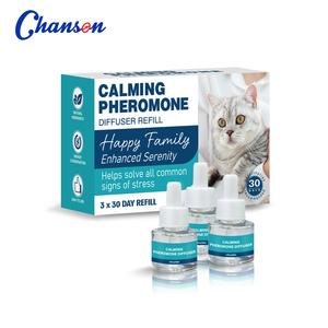 Produk hewan peliharaan Premium Diffuser feromon menenangkan kucing alami bahan plastik untuk penggunaan ruang tamu kucing Calms dan anjing - Product Image 2