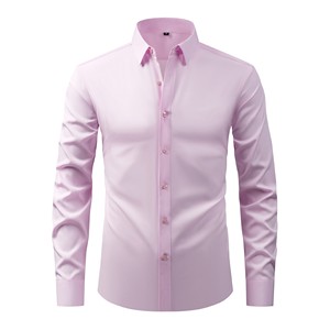Chemise décontractée <span class=keywords><strong>grande</strong></span> <span class=keywords><strong>taille</strong></span> pour <span class=keywords><strong>homme</strong></span> à manches longues, coupe carrée, légèrement extensible, infroissable, pour usage quotidien transfrontalier - Product Image 5