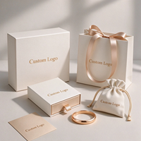 Boîte d'emballage OEM personnalisée en carton FSC pour bijoux, colliers, boucles d'oreilles, bracelets et bagues