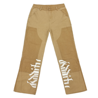 Pantalon en jean noir délavé personnalisé pour homme, taille mi-haute, denim respirant, style hip-hop Y2K, design de rue, hiver été