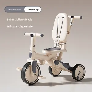 Pédale de vélo d'équilibre pour bébés de 1 à 3 ans, tricycle à 3 roues avec auvent pour enfants, garçons et filles - Product Image 6