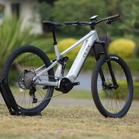 VTT électrique tout-terrain haut de gamme 27,5/29 pouces AL6061 Enduro à suspension intégrale, Bafang M430 RockShox35S M6100 12 vitesses