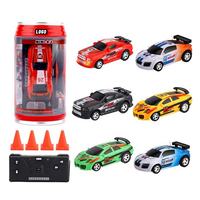 Coche RC Miniatura 1/58, Juguete de Bolsillo Portátil en Lata, Coche de Carreras con Control Remoto Inalámbrico, Mini Coche RC de Derrape