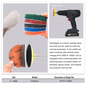 Kit <span class=keywords><strong>de</strong></span> 39 Piezas <span class=keywords><strong>de</strong></span> Papel <span class=keywords><strong>de</strong></span> <span class=keywords><strong>Lija</strong></span> Flocado <span class=keywords><strong>de</strong></span> 3 Pulgadas <span class=keywords><strong>para</strong></span> Pulir Faros <span class=keywords><strong>de</strong></span> Coche, Restauración <span class=keywords><strong>de</strong></span> Faros, Cuidado del Automóvil, Limpieza <span class=keywords><strong>de</strong></span> Faros - Product Image 4
