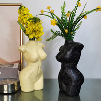 Patung Hewan Resin Figurine Pot Bunga Kering Seni Rakyat Dekorasi Rumah untuk Penggunaan Dalam Ruangan