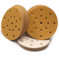 Disque de ponçage en bois avec trou pour outils abrasifs portables à crochet et boucle Velcro-Papier de disque de ponçage