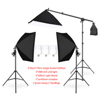 Éclairage continu professionnel pour kit de photographie avec nylon pour la photographie de produits et la prise de vue vidéo