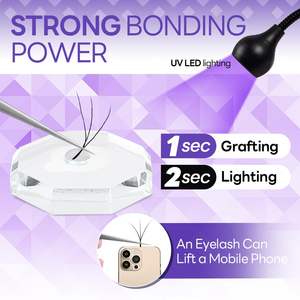 Colla per Extension ciglia UV 5ml Extension ciglia colla leggera indurimento Extra forte 0.5 secondo adesivo colla ciglia UV - Product Image 6