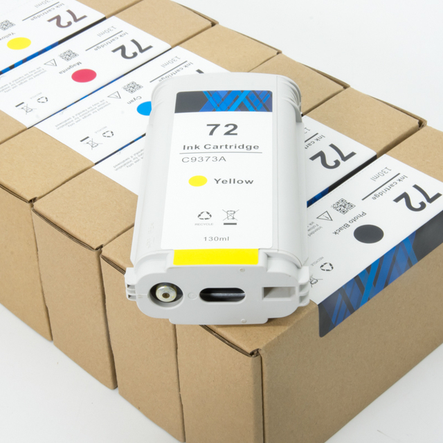 72 130ml Factory Custom Original Refurbished Ink Cartridge HP72 Compatible for Designjet T1100 1200 1300 610 620 770 790 795