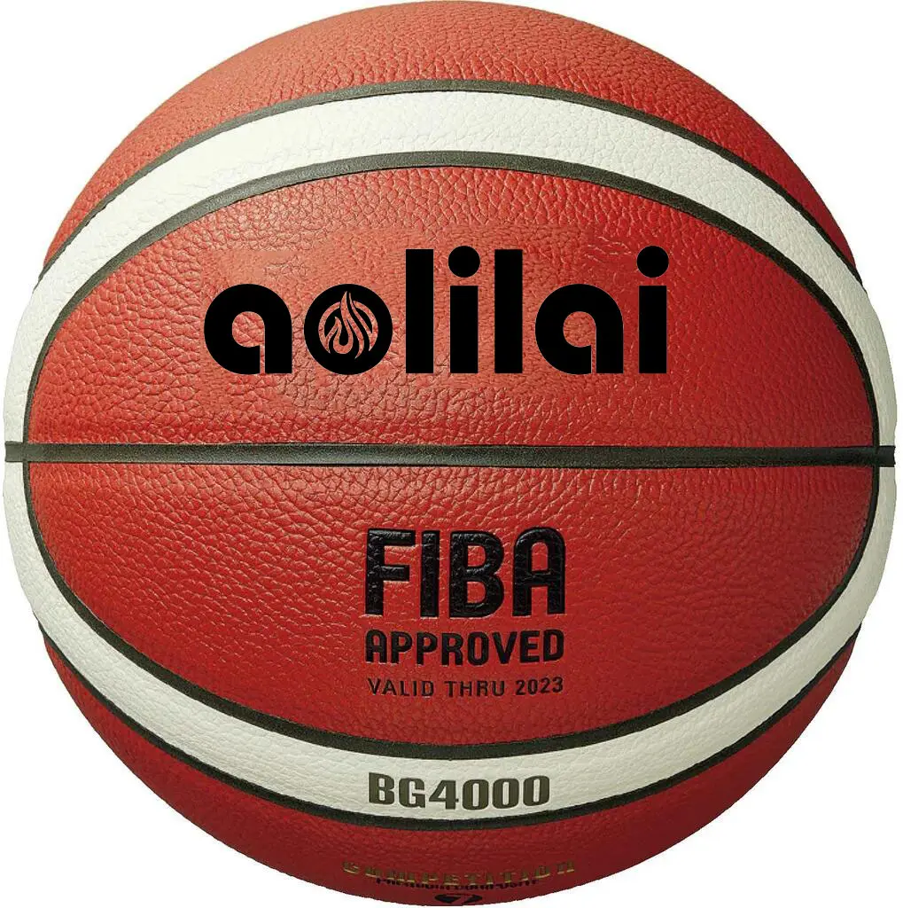 थोक अच्छी गुणवत्ता वाले सस्ते दाम कस्टम लोगो Aolilai GF7 पु चमड़े बास्केटबॉल