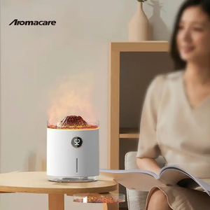 Smart Digital Time Led <span class=keywords><strong>Volcano</strong></span> 3D Flame Jellyfish Volcanic Aroma Difusor - Product Image 5