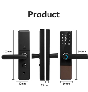 Serrures de porte intelligentes à écran tactile haute sécurité avec empreintes digitales, mot de passe intelligent, serrure numérique TTlock, application Tuya - Product Image 6