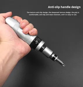 Set di Cacciaviti <span class=keywords><strong>a</strong></span> Impatto 13 Pezzi in Acciaio al Cromo Vanadio con Punta Magnetica e Impugnatura Rinforzata - Product Image 1