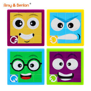 Vente en gros de jouets en plastique Expression Happy <span class=keywords><strong>Angry</strong></span> Children Puzzle Game for Kids - Product Image 4
