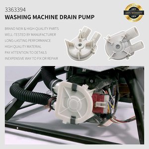 Pompa di Scarico per Lavatrice 3363394 Compatibile con Whirlpool <span class=keywords><strong>Kenmore</strong></span>, Sostituisce 3352492 3352493 3352293 - Product Image 6