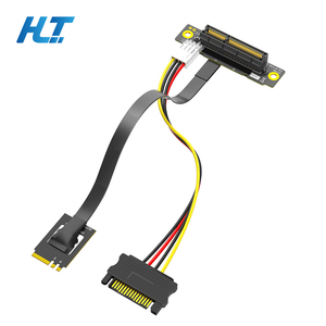 <span class=keywords><strong>M</strong></span>.2 WiFi A.E Key A&E 转 PCI-e 4X 转接线 柔性转接线 SATA&4Pin 电源 EMI 屏蔽 适用于 PCIE 3.0 X1 X4 X16 适配卡 - Product Image 1