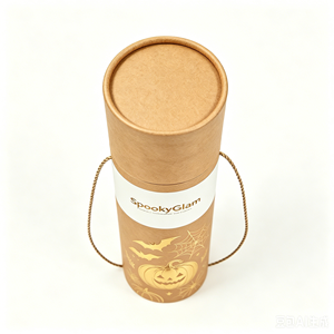 Vintage Skeleton Print Kraft Paper Cylinder <b>Box</b> for Kids Toy Game Packaging Custom Logo Wholesale Manufacturer - Product Image 2