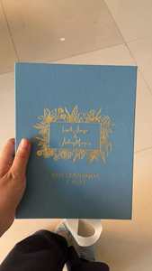 Tùy chỉnh sang trọng lụa tua nhung lời mời đám cưới thiết lập đám cưới mời Thẻ vàng lá hoàng gia màu xanh Hộp quà tặng - Product Image 5