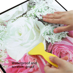 Caja de cartón de regalo con estampado Floral romántico, tapa magnética, caja de papel de regalo plegable de papel artesanal con cinta - Product Image 6