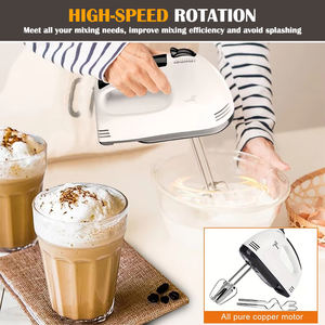 Mixeur plongeant électrique portable sans fil en gros, 4 lames, vitesse variable, mode turbo, bouton d'éjection, crochet à pâte, usage domestique - Product Image 5