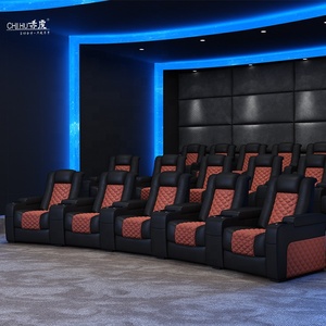 Sofá de Cine Multifuncional de Lujo de Foshan Furniture, Sillón Reclinable Eléctrico de Cuero <span class=keywords><strong>Real</strong></span> con Masaje, Sillas de Cine Personalizadas - Product Image 5