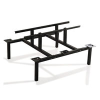 Ensemble table et chaises de salle à manger en acier inoxydable de haute qualité au design carré minimaliste pour la maison, l'école et le parc