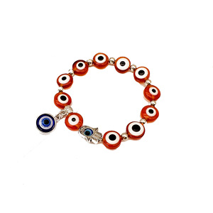 Turkish Blue Eye Palm Elastic <b>Bracelet</b> Evil Eye Minimalist Jewelry Gift Accessory Yiwu Origin Zinc Alloy Charm <b>Bracelet</b> - Product Image 5