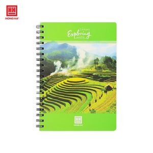 Hong Ha Landscape Spiral <b>Notebook</b> with Waterproof Laminated <b>Hardcover</b> High Brightness Paper and Wide Writing Space - Product Image 2