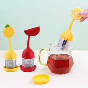 Infusor de Té de Acero Inoxidable con Mango de Silicona de Grado Alimenticio y Diseño de Dibujos Animados para Cocina - Product Image 1