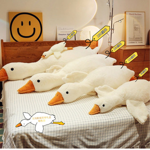 White Goose Plush <b>Pillow</b> 50 100 150 190 Cm Soft Stuffed Toy For Bedroom Decor Unisex Gift - Product Image 1