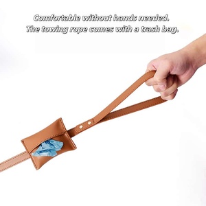 Harnais de Poitrail et de Dos Haut de Gamme pour Grand <span class=keywords><strong>Chien</strong></span>, en PU Souple et Luxueux, Durable, Imperméable, Antidérapant, Sans Fourrure, Sportif, à Boutons Ajustables, Confortable - Product Image 2