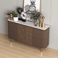 Meuble console décoratif de style américain, luxe léger, moderne et simple, pour salon, entrée ou couloir, avec rangement en bois, servant également de buffet.
