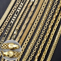 Collar de Cadena Milanesa Tejida de Aleación de Latón y Cobre con Baño de Oro de 18K, Modelo SY-N0158 de Zeadear, Unisex, para Aniversario, Venta al Por Mayor