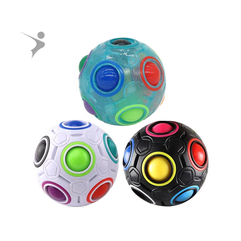 Cuber Speed Rainbow Ball Magic Cube Fidget Toy Puzzle Magic Rainbow Ball Puzzle Fun Fidget Ball Toy for Boys & Girls welcome OEM